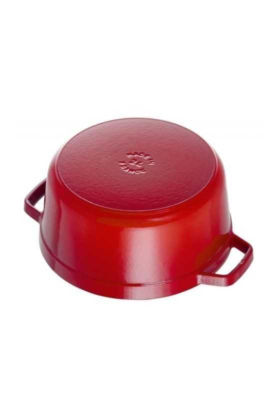 Staub braadpan kers rood bodem