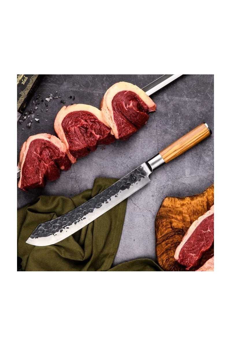 slagersmes Forged Olive Butcher Knife