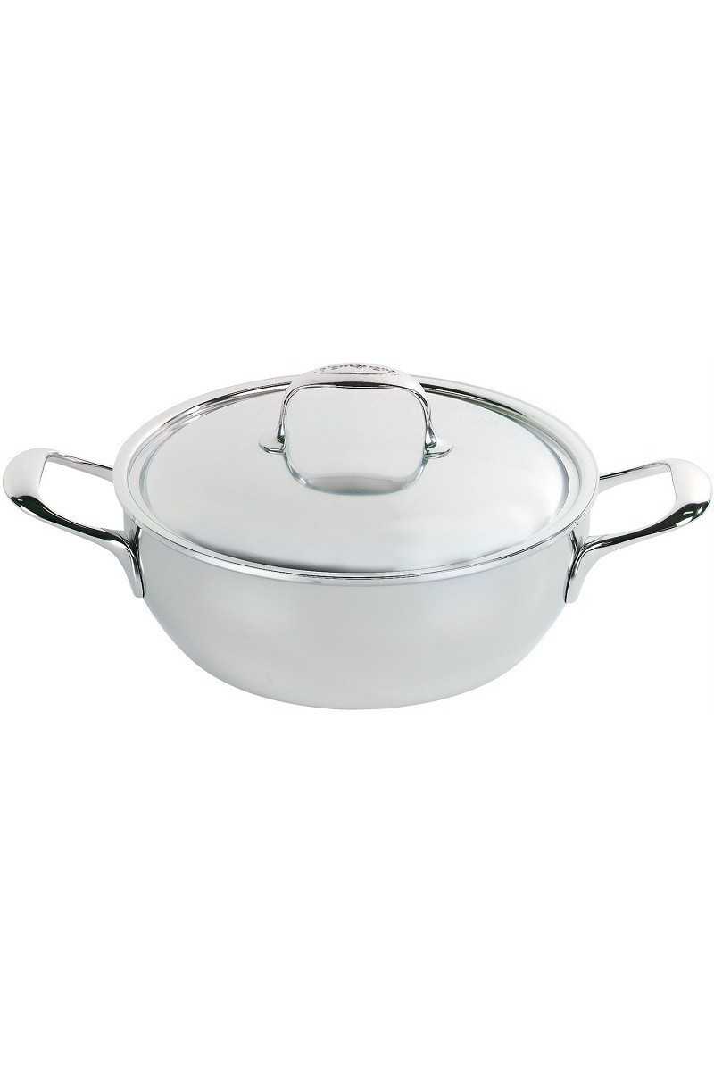 Demeyere Atlantis sudderpan 24cm braadpan met dubbelwandig deksel