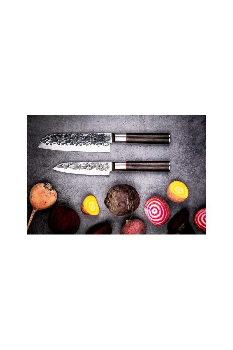 Forged Sebra Santokumessen, 18 en 14cm
