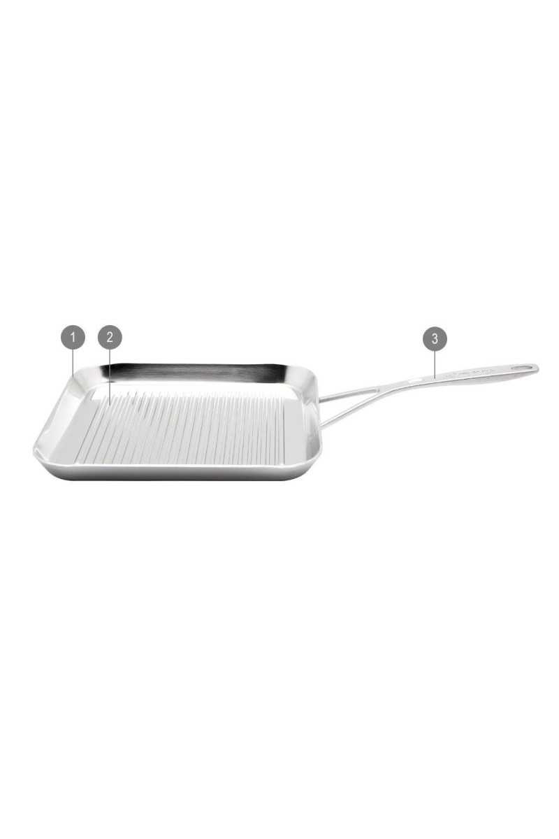 Demeyere Specialties 5 Gillpan 28cm + gratis RVS serveertang twv 12.50