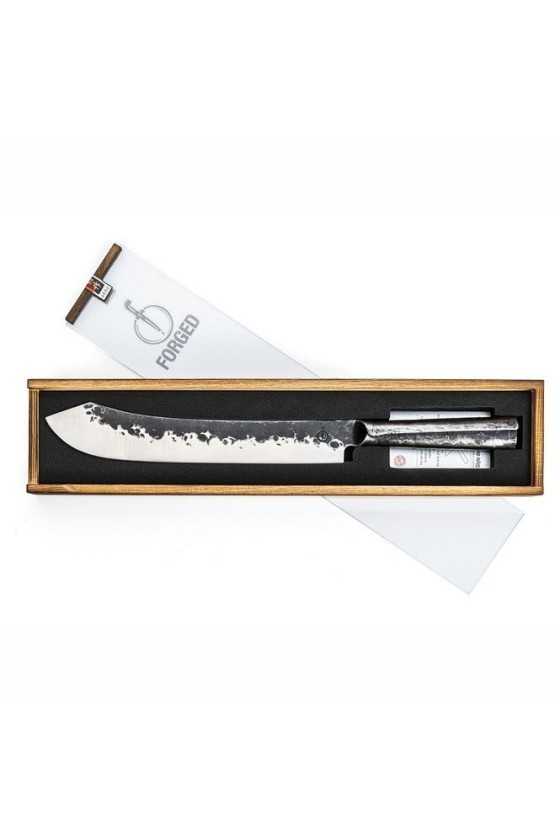 Forged Brute Slagersmes in houten verpakking