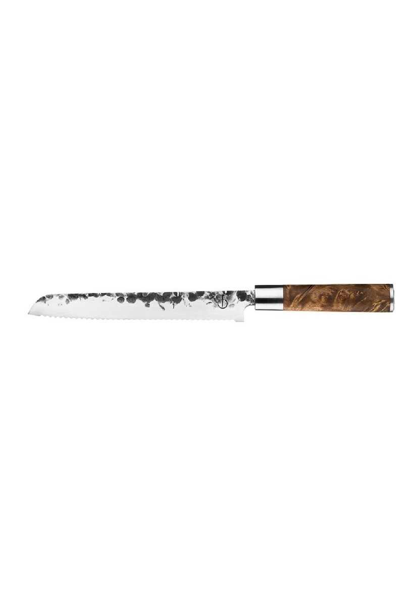 Forged VG10 Broodmes met luxe wortelhouten heft geleverd in mooie houten geschenkverpakking