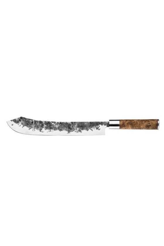 Forged VG10 Slagersmes 25,5cm met luxe wortelhouten heft in mooie houten geschenkverpakking