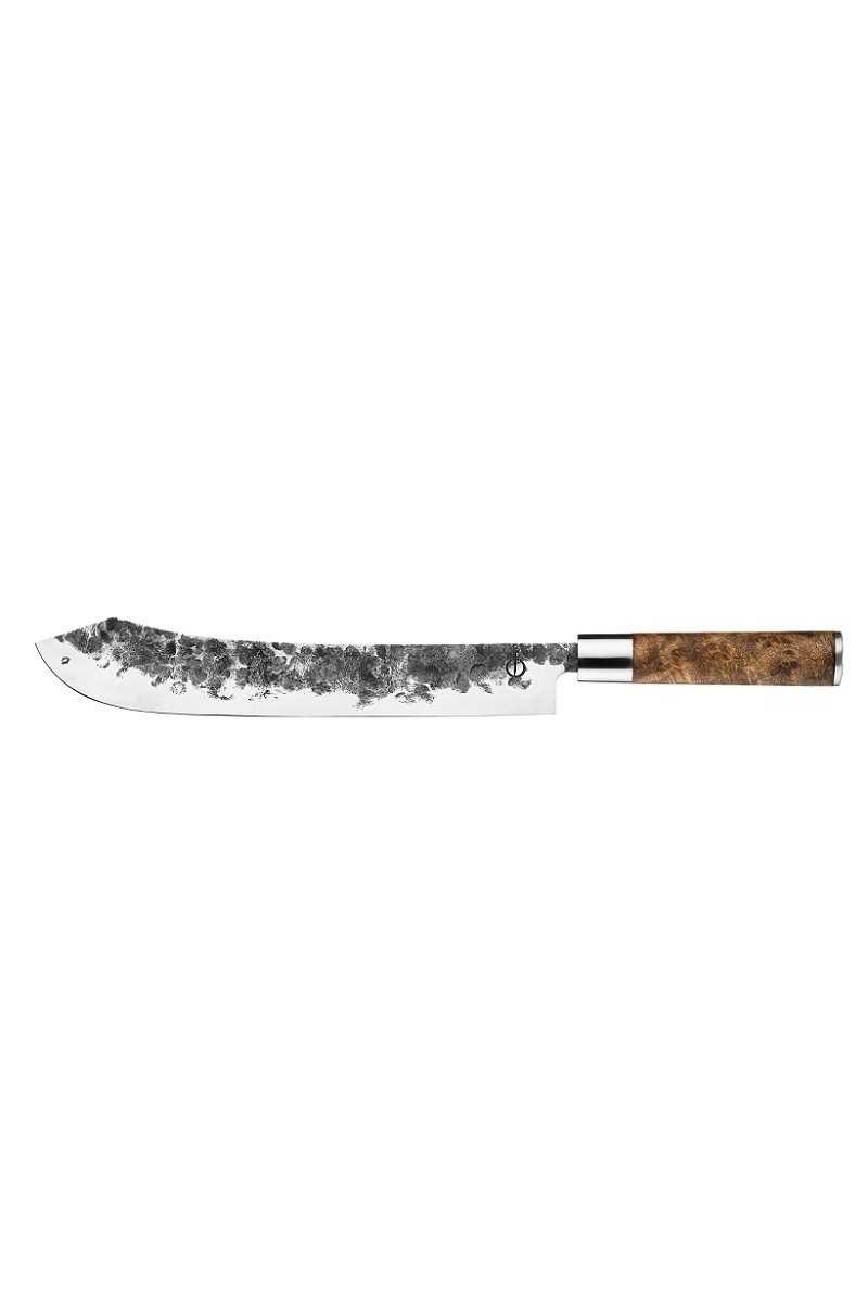 Forged VG10 Slagersmes 25,5cm met luxe wortelhouten heft in mooie houten geschenkverpakking