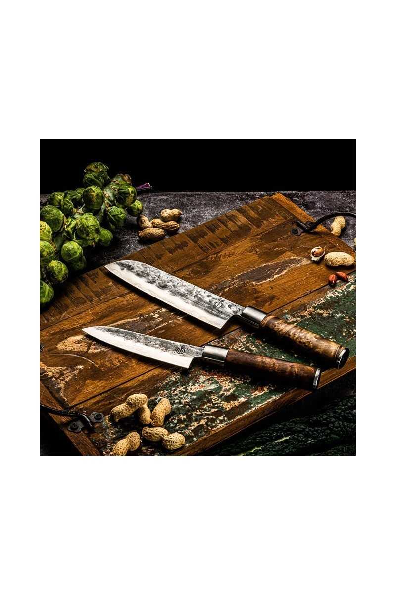 Forged VG10 Santokumessen, 18 en 14cm