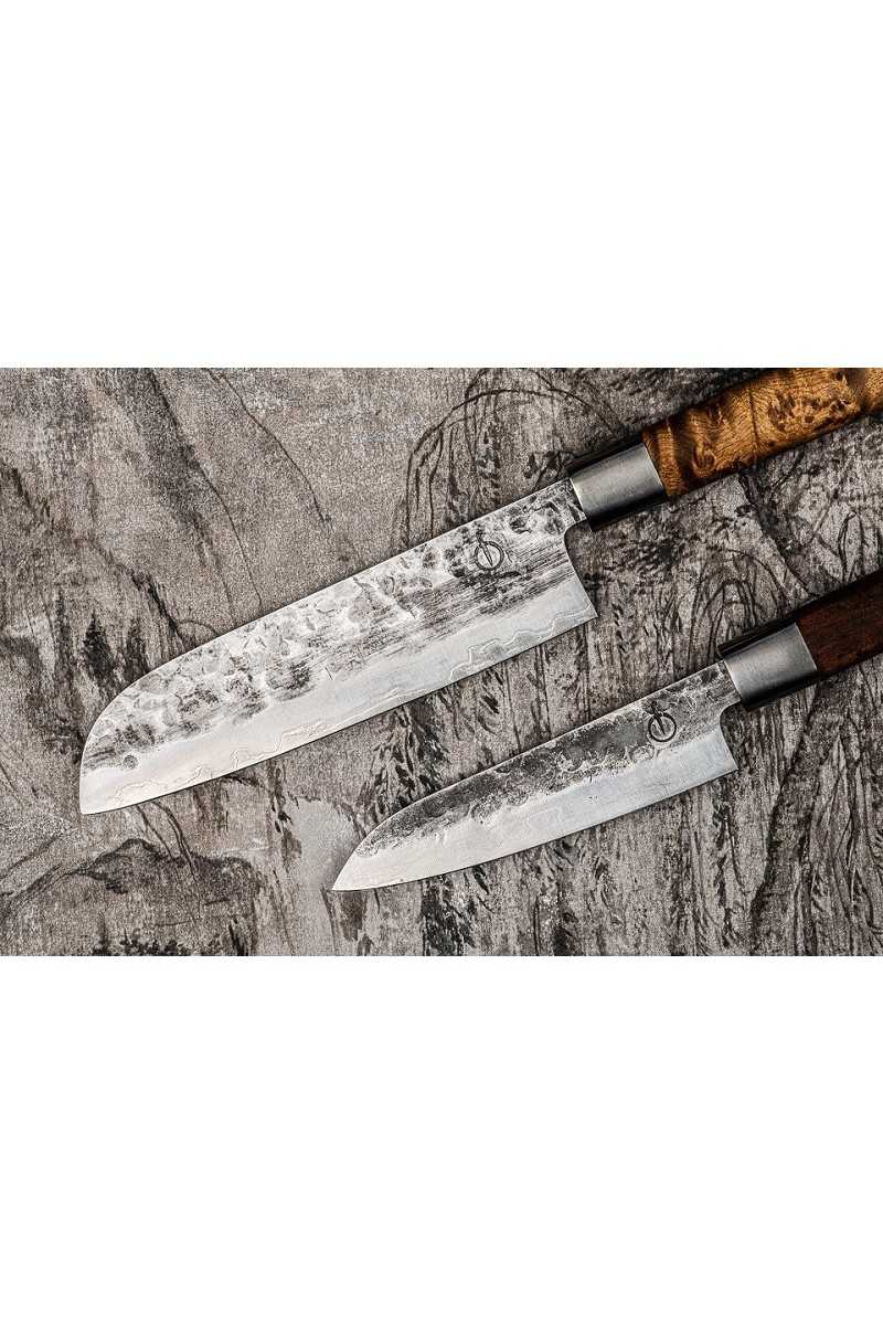 Forged VG10 Santokumessen, 18 en 14cm