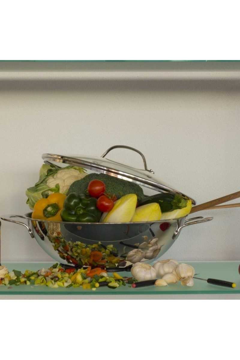Habonne Avance Triply wok with 2 handles