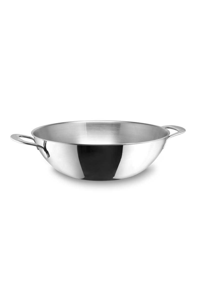 Habonne Avance Drievoudige wok met handgrepen aan de zijkant