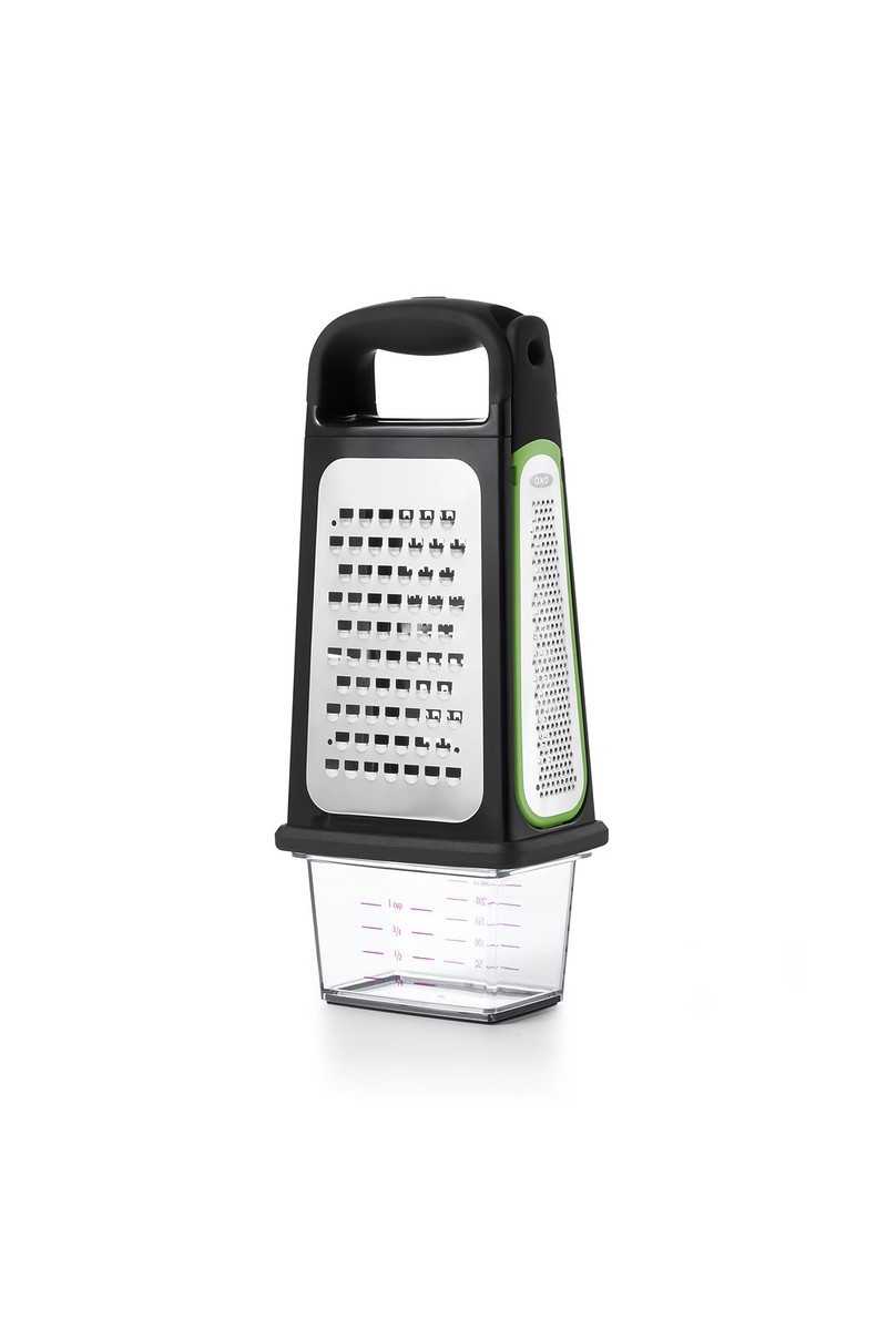 OXO Rasp, met reservoir en zesteur OXO Rasp, met reservoir en zesteur