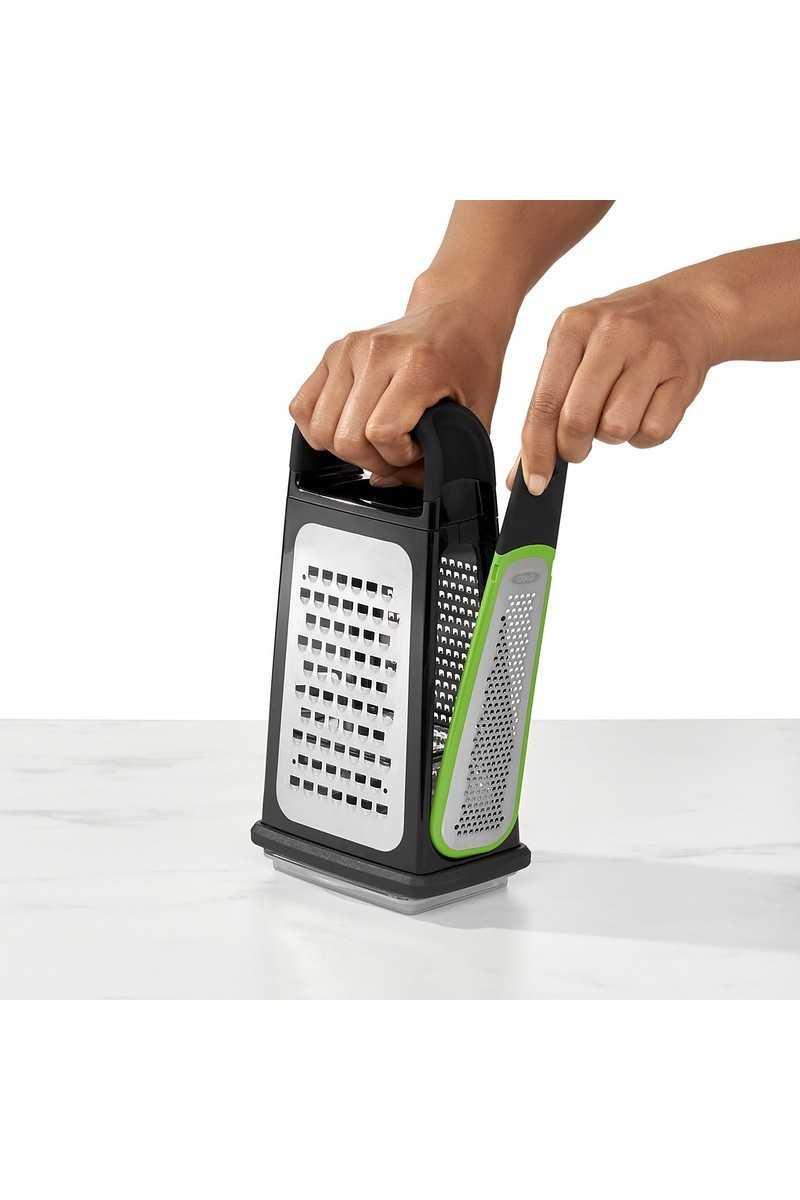 OXO Grater, with reservoir and zester