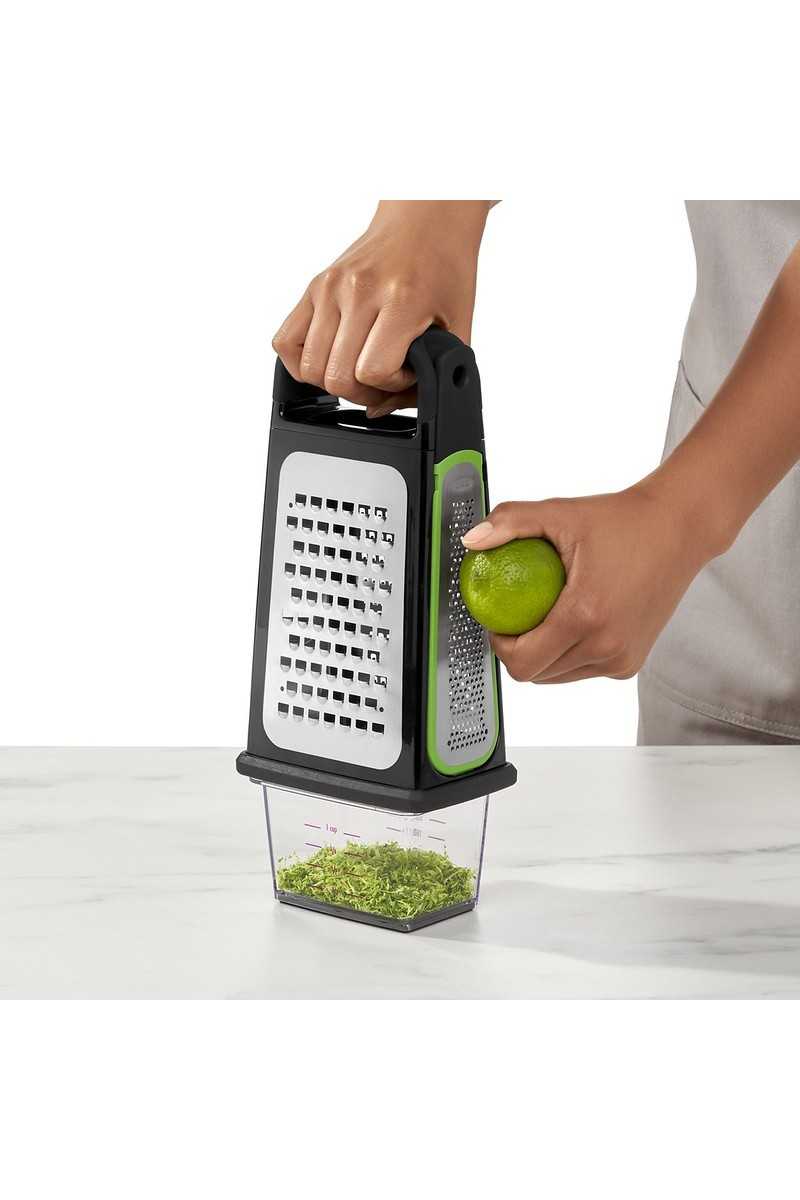 OXO Grater, with reservoir and zester