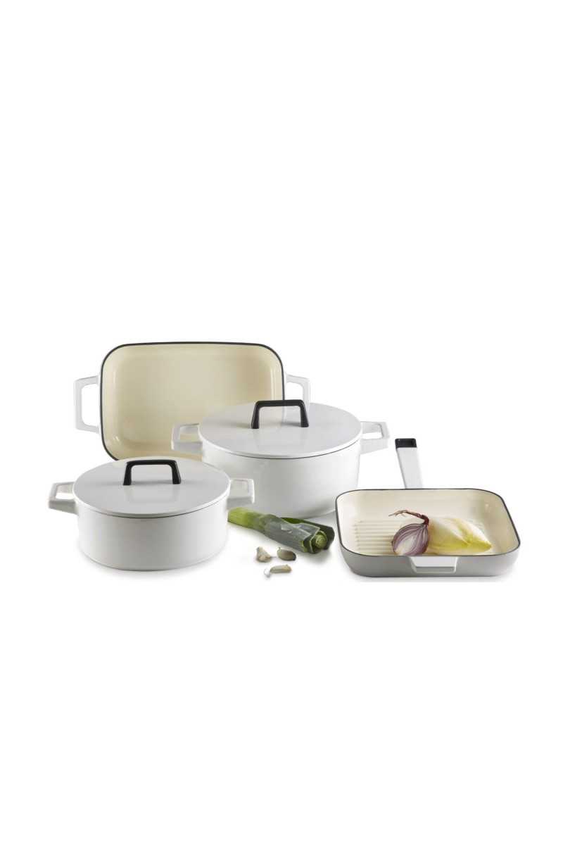 Habonne de Baron - grillpan 25x25 cm, wit
