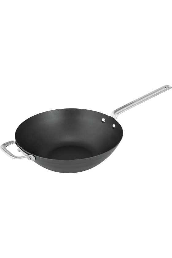SCANPAN 30 cm wok in hoes - Black Iron
