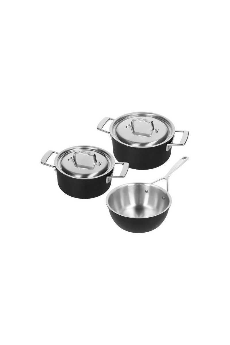 Demeyere Black 5 Pannenset 3-delig Demeyere Black 5 Pannenset 3-delig