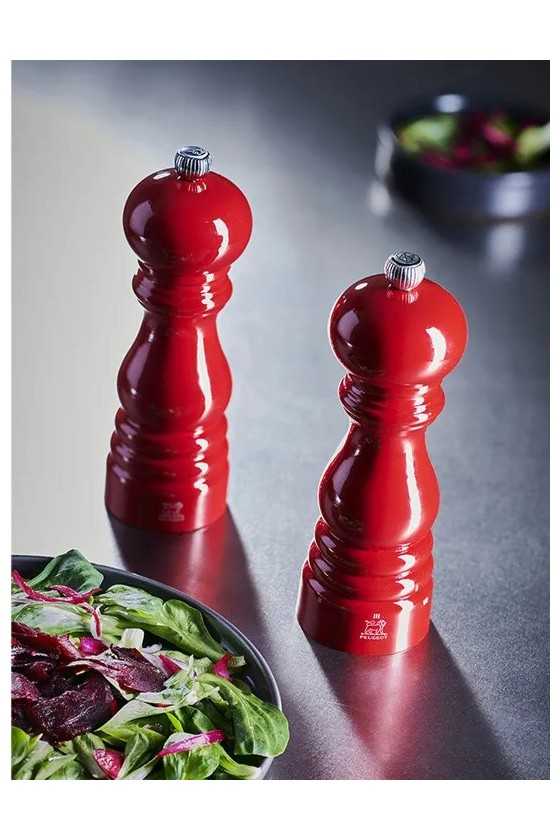Peugeot Paris U'Select 18cm Salt Mill Lacquered Cherry Red