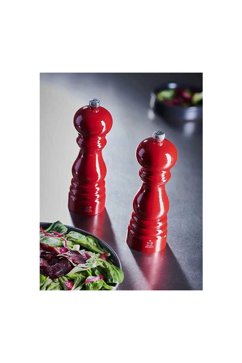 Peugeot Paris U'Select 18cm Salt Mill Lacquered Cherry Red