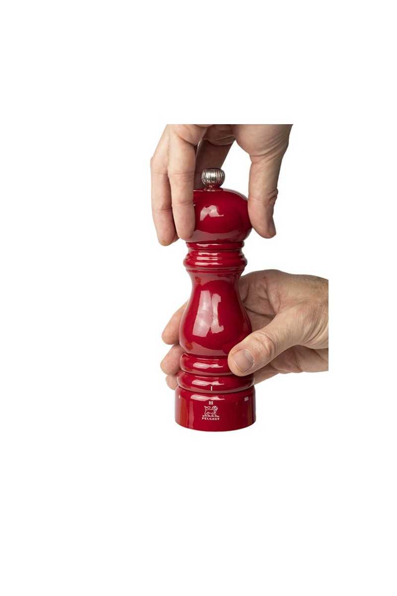 Peugeot Paris U'Select 18cm Salt Mill Lacquered Cherry Red