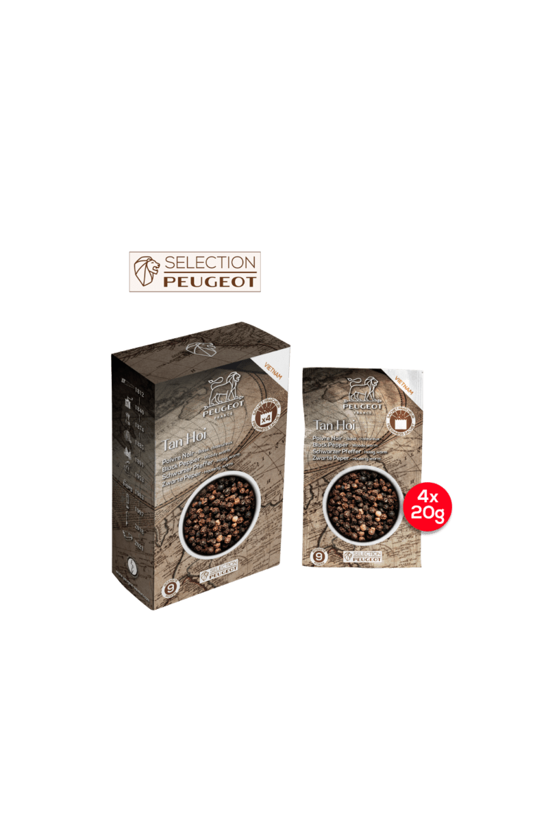Peugeot Box with 7 Bags Tan Hi Black Pepper 140g (7*20g) Peugeot Box with 7 Bags Tan Hi Black Pepper 140g (7*20g)