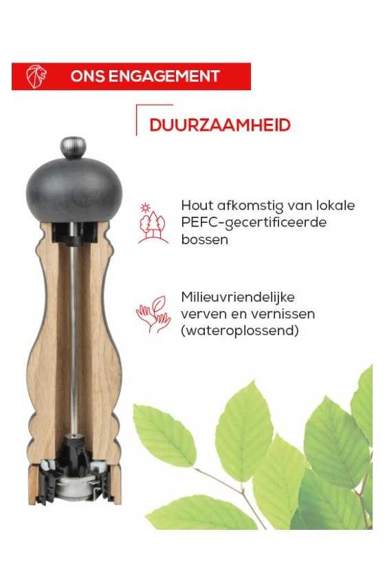 Peugeot Paris U'Select 18cm Zoutmolen Naturel Hout