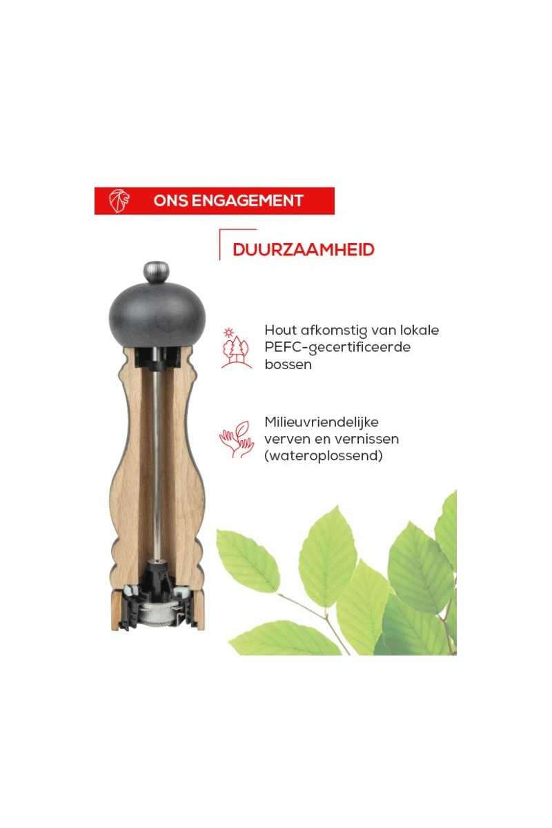 Peugeot Paris U'Select 18cm Salt Mill Natural Wood