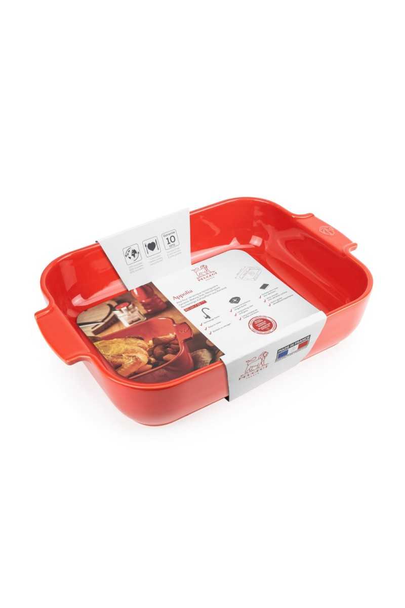 Peugeot Appolia rechthoekige ovenschaal 40cm Rood