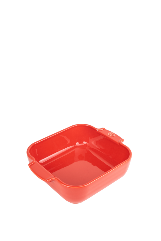 Peugeot vierkante ovenschaal 21 cm rood