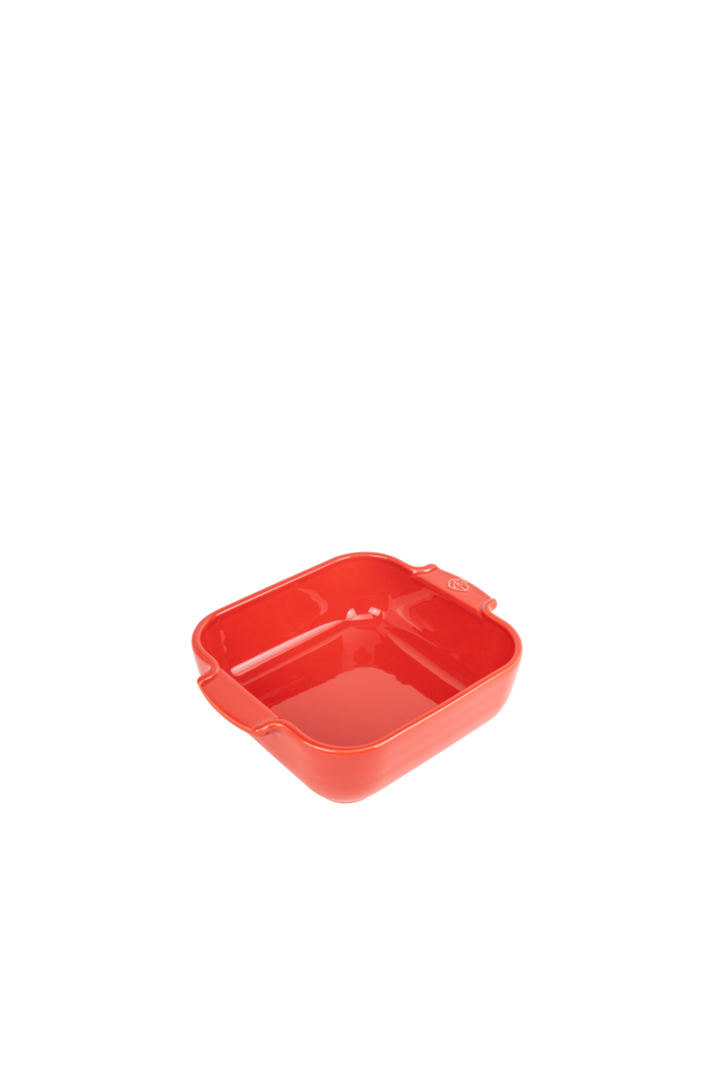 Peugeot vierkante ovenschaal 21 cm rood