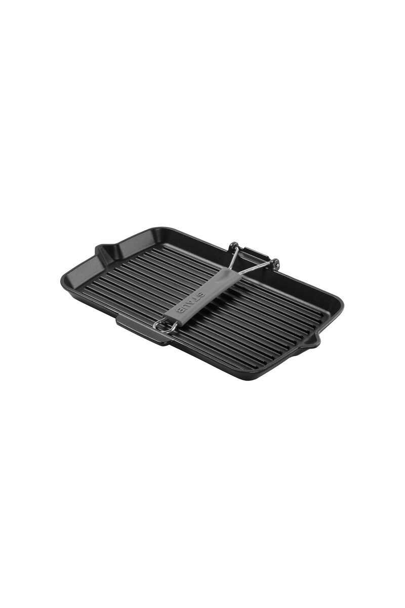 Staub rechthoekige grill 34x21cm zwart