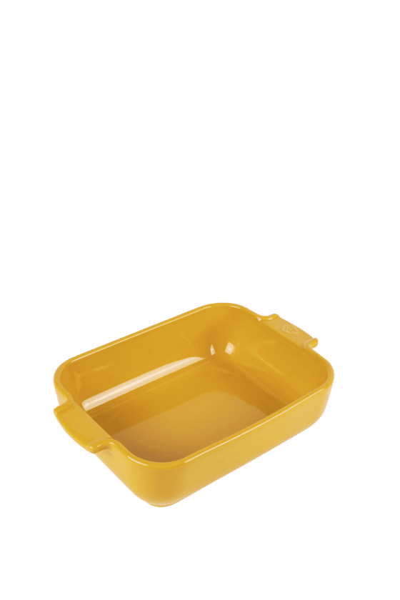 Peugeot rechthoekige ovenschaal 25cm saffraangeel