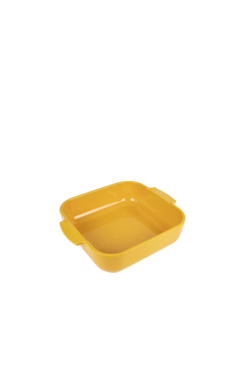 Peugeot vierkante ovenschaal 28 cm saffraangeel