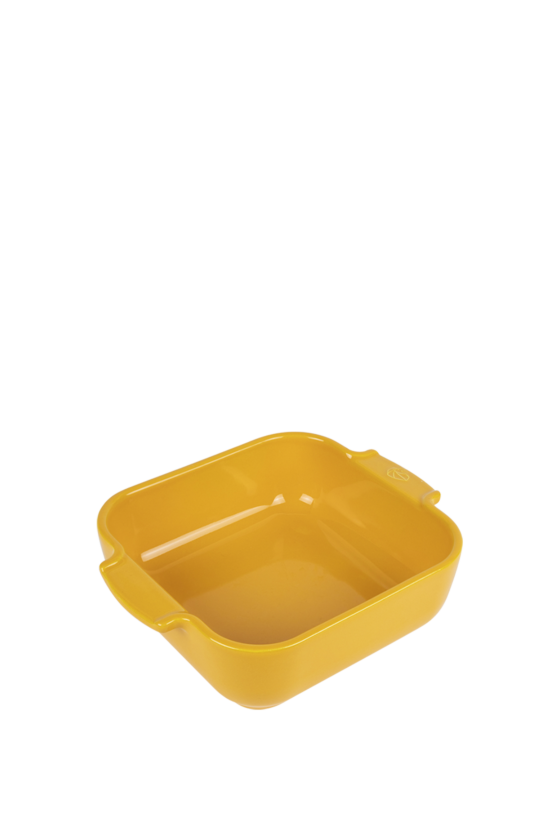 Peugeot vierkante ovenschaal 21 cm saffraangeel