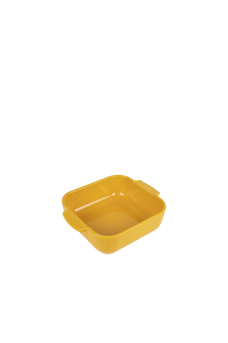 Peugeot vierkante ovenschaal 21 cm saffraangeel