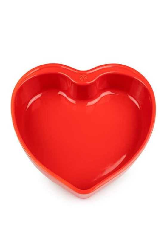 Peugeot hartvormige ovenschaal rood