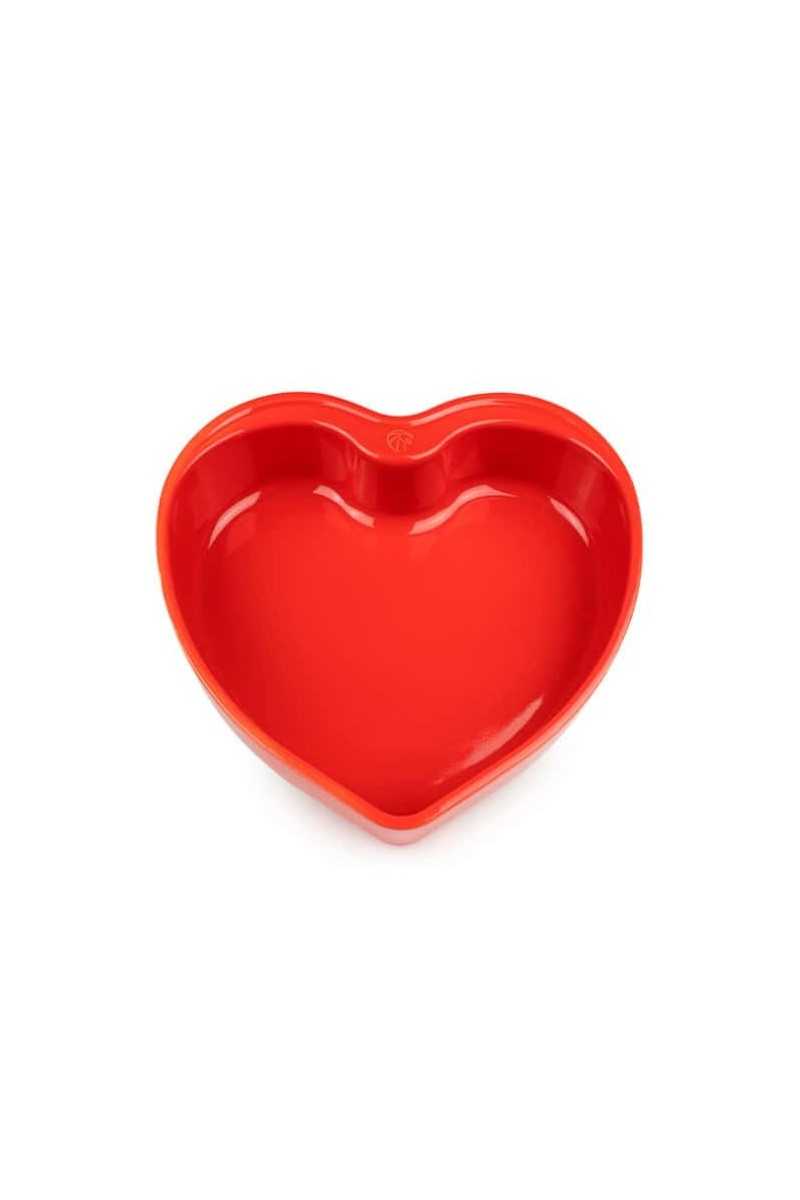 Peugeot hartvormige ovenschaal rood