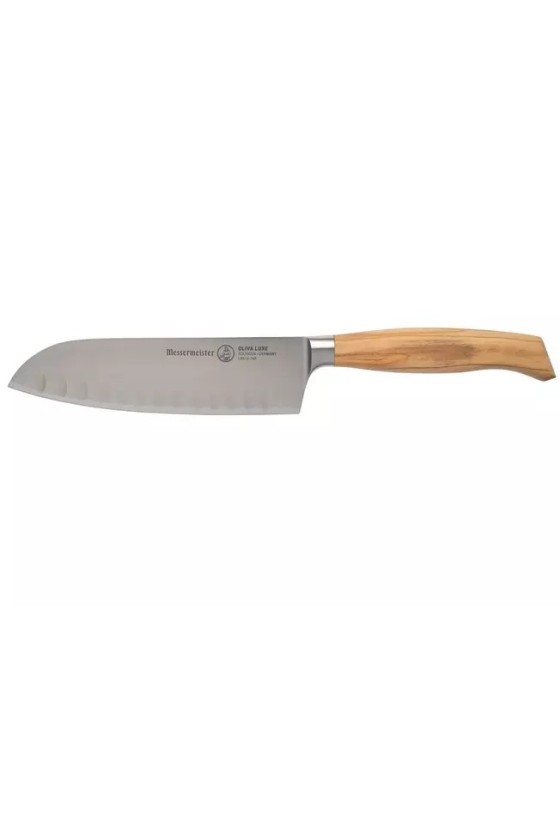 Messermeister Oliva Luxe 16cm Santoku with dimples