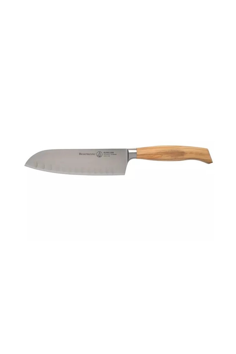 Messermeister Oliva Luxe 16cm Santoku with dimples