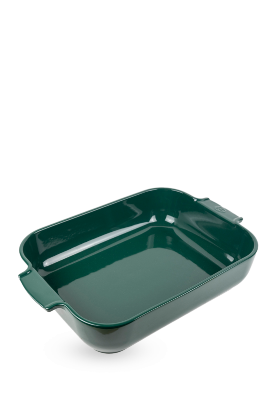 Peugeot Appolia rechthoekige keramische ovenschaal 40cm Bosgroen