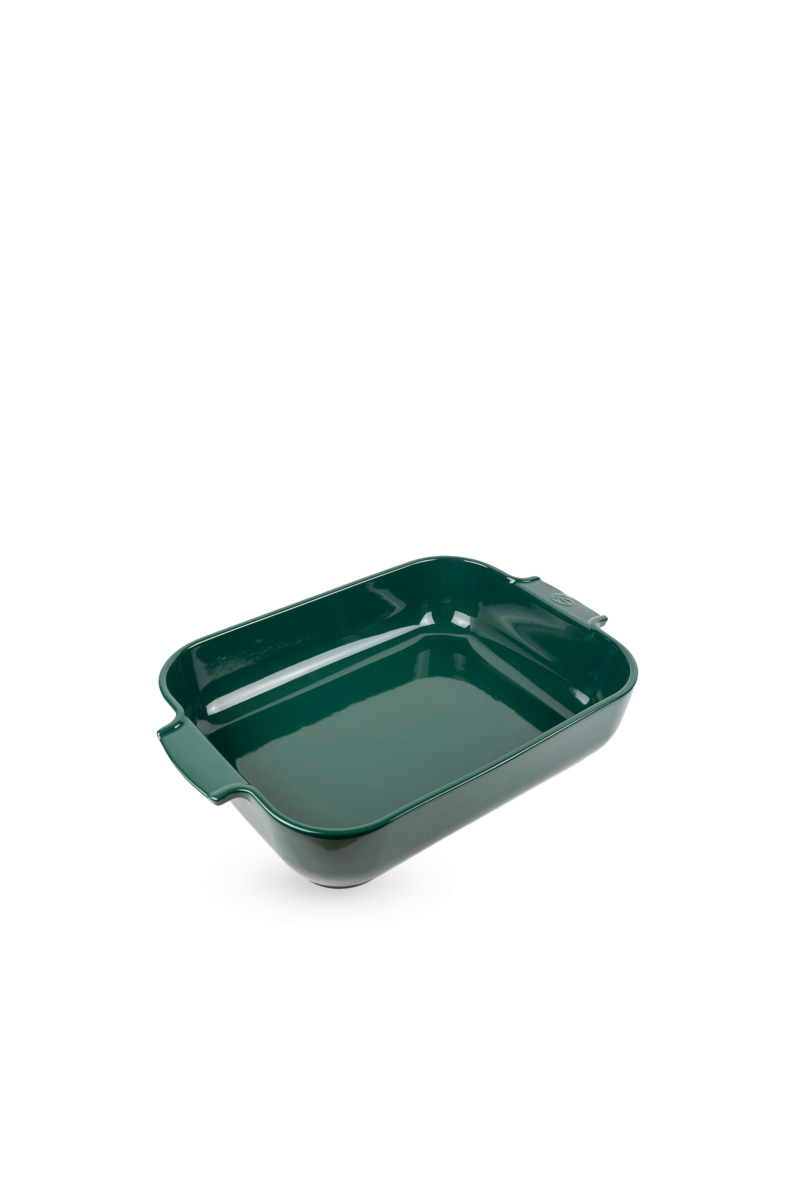 Peugeot Appolia rechthoekige keramische ovenschaal 40cm Bosgroen