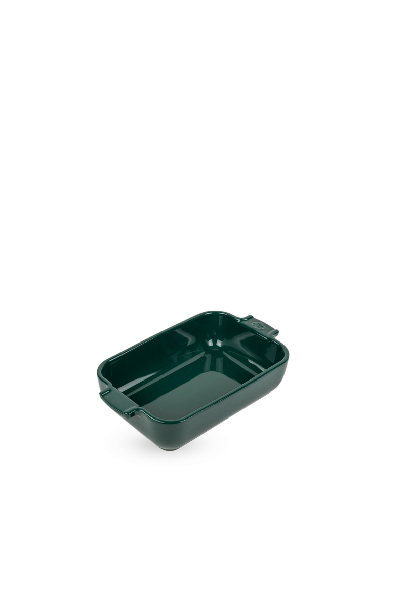 Peugeot Appolia rechthoekige keramische ovenschaal 22cm Bosgroen