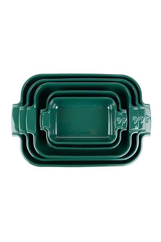 Peugeot Appolia rectangular ceramic oven dish 22cm forest green