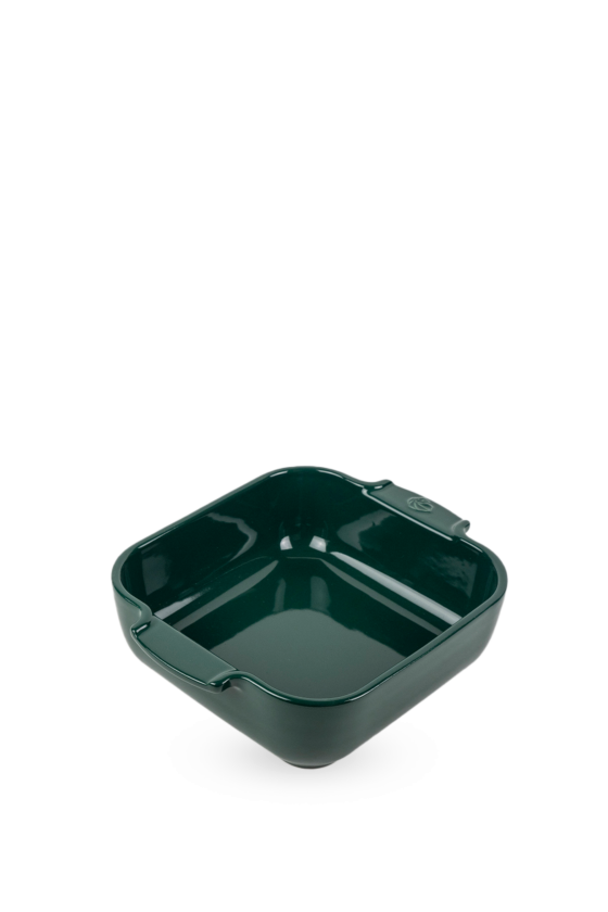 Peugeot Appolia square ceramic oven dish 21cm forest green