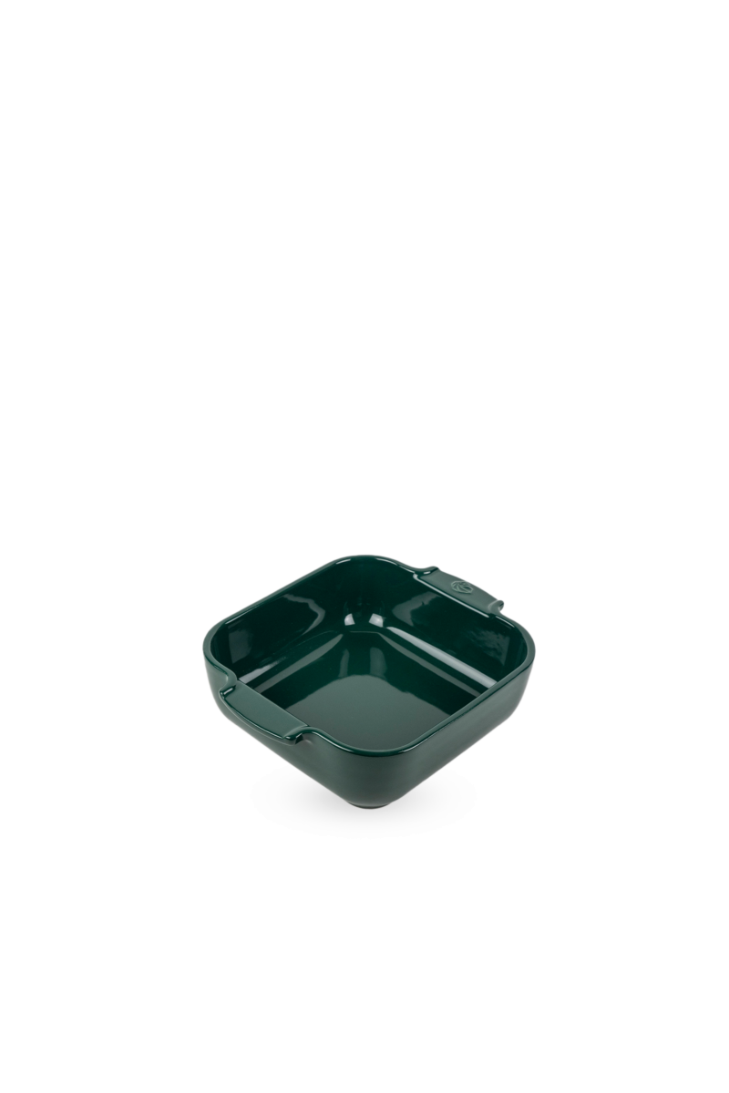 Peugeot Appolia square ceramic oven dish 21cm forest green