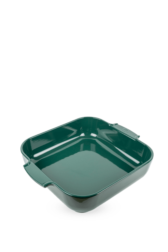 Peugeot Appolia vierkant keramische ovenschaal 36cm bosgroen