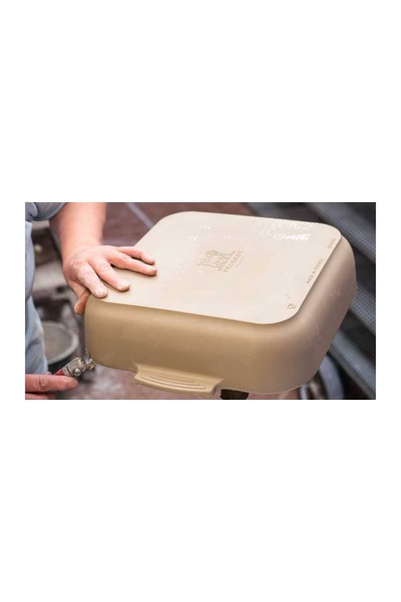 Peugeot Appolia rechthoekige keramische ovenschaal 22cm Ecru