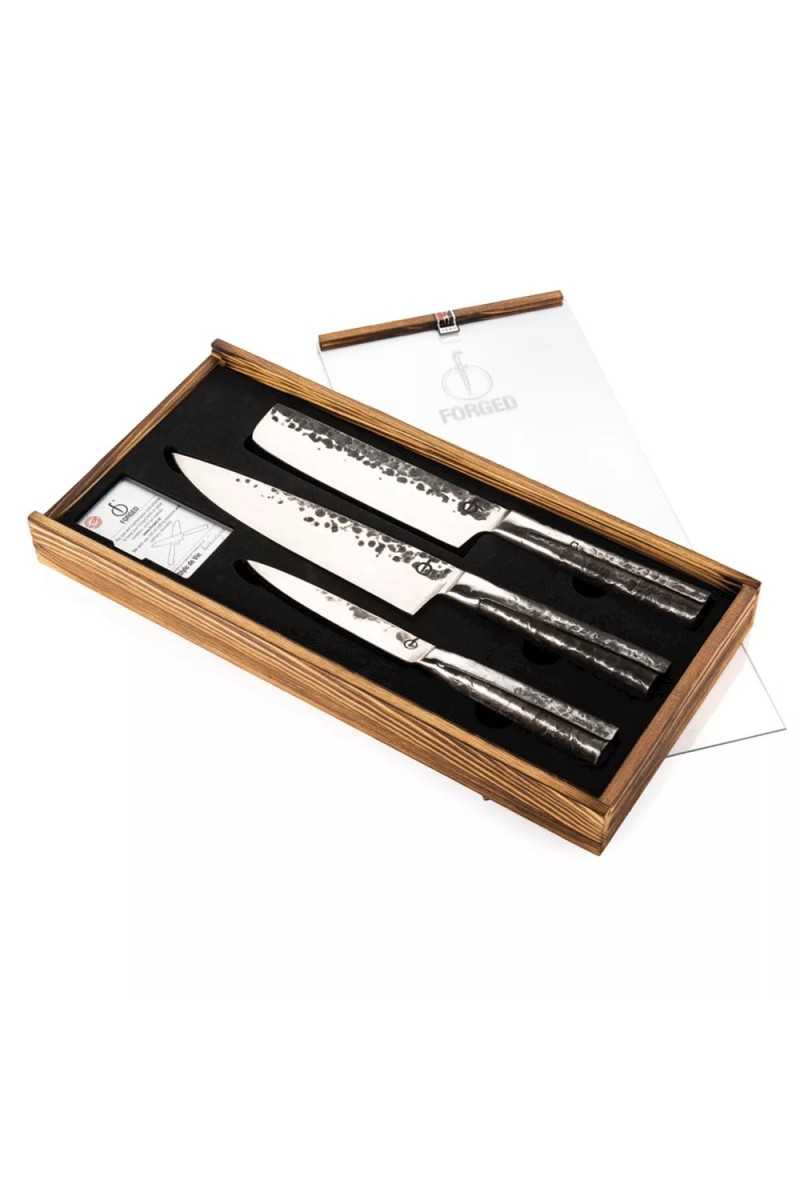 Forged Intense Messenset - 3 Delige Stoere Messenset Forged Intense Messenset - 3 Delige Stoere Messenset