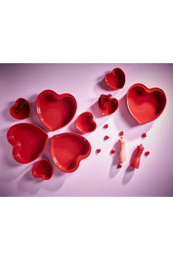 Peugeot hartvormige ovenschaal rood