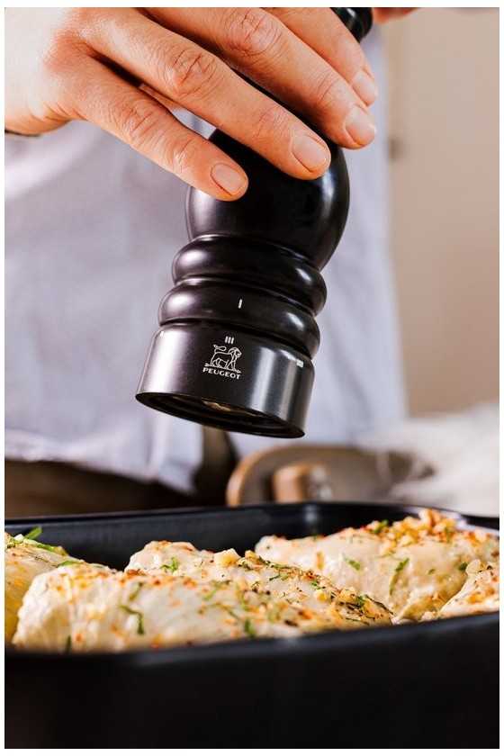Peugeot Paris U'Select 18cm Pepper Mill Satin Black Wood