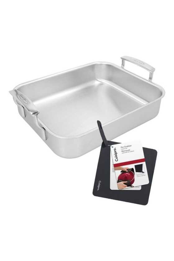 Demeyere Specialties 5 roasting pan with free 2 Cuisipro pot holders