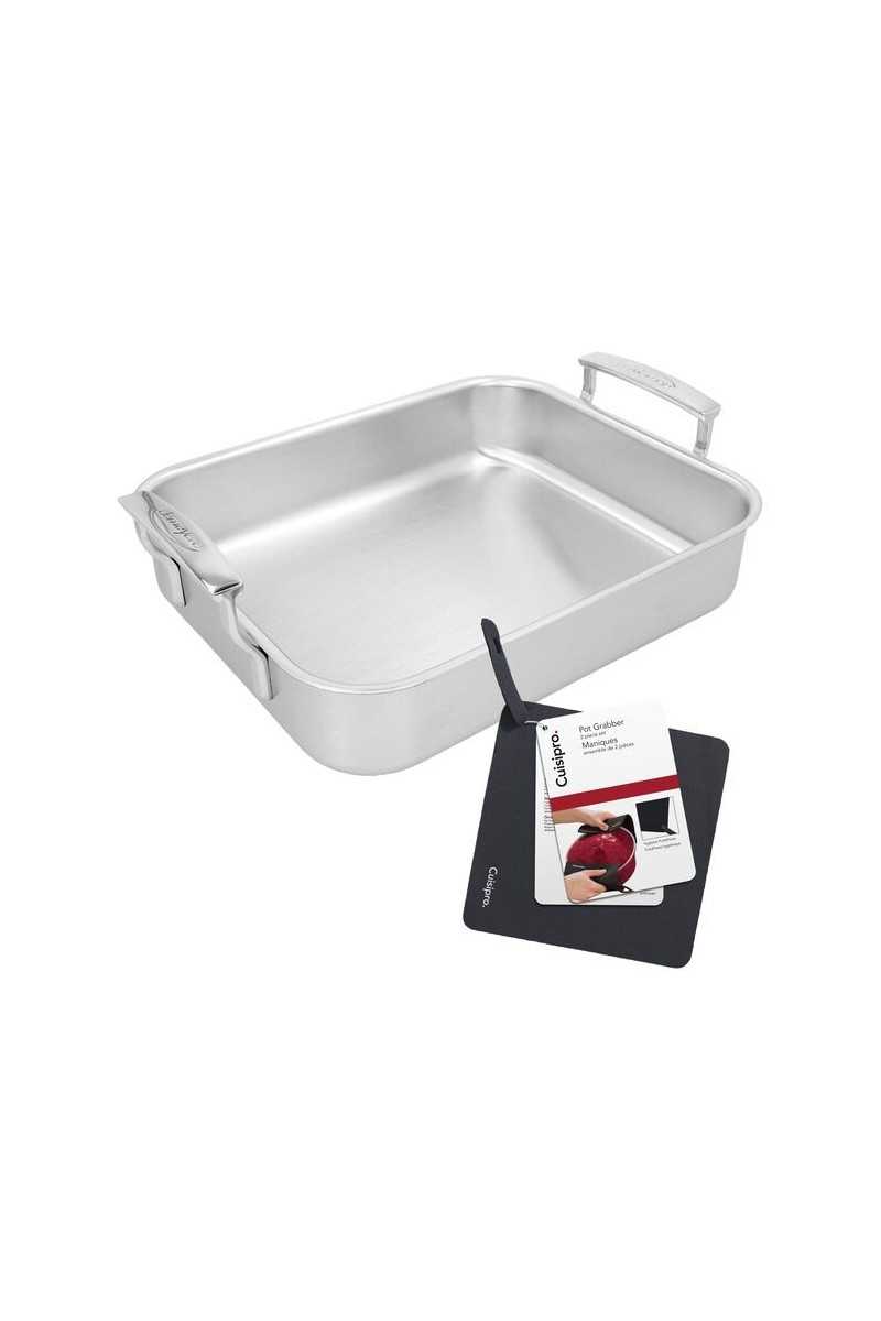 Demeyere Specialties 5 roasting pan with free 2 Cuisipro pot holders